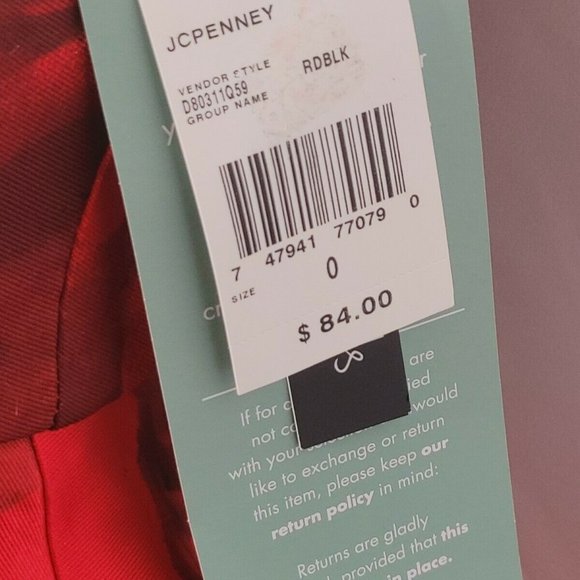 Floral Satin Sleeveless Red Dress - Picture 10 of 11